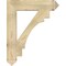 Ekena Millwork Merced Arts & Crafts Rough Sawn Bracket, Douglas Fir, 6"W x 32"D x 40"H BKT06X32X40MRC03RDF - alternate 2
